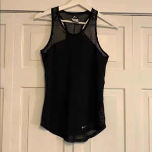 Nike black mesh tank